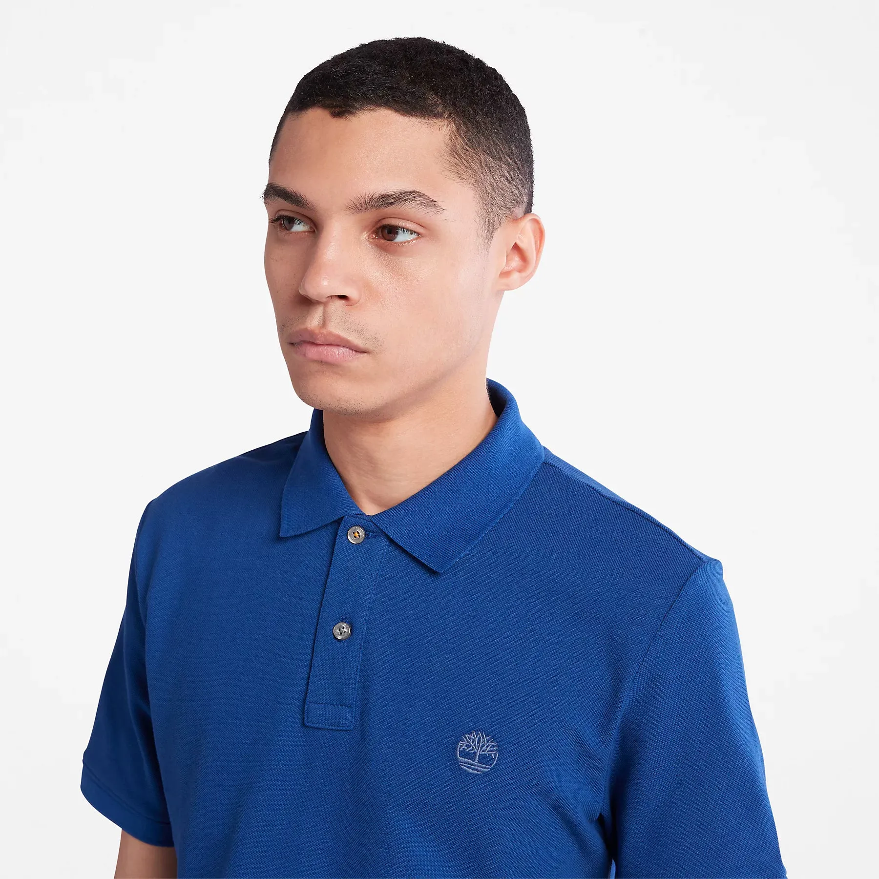 Timberland Mens Millers River Pique Polo T-Shirt - Short Sleeved