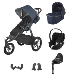 UPPAbaby Ridge All-Terrain with Cloud T Car Seat and Base - Reggie/Noa