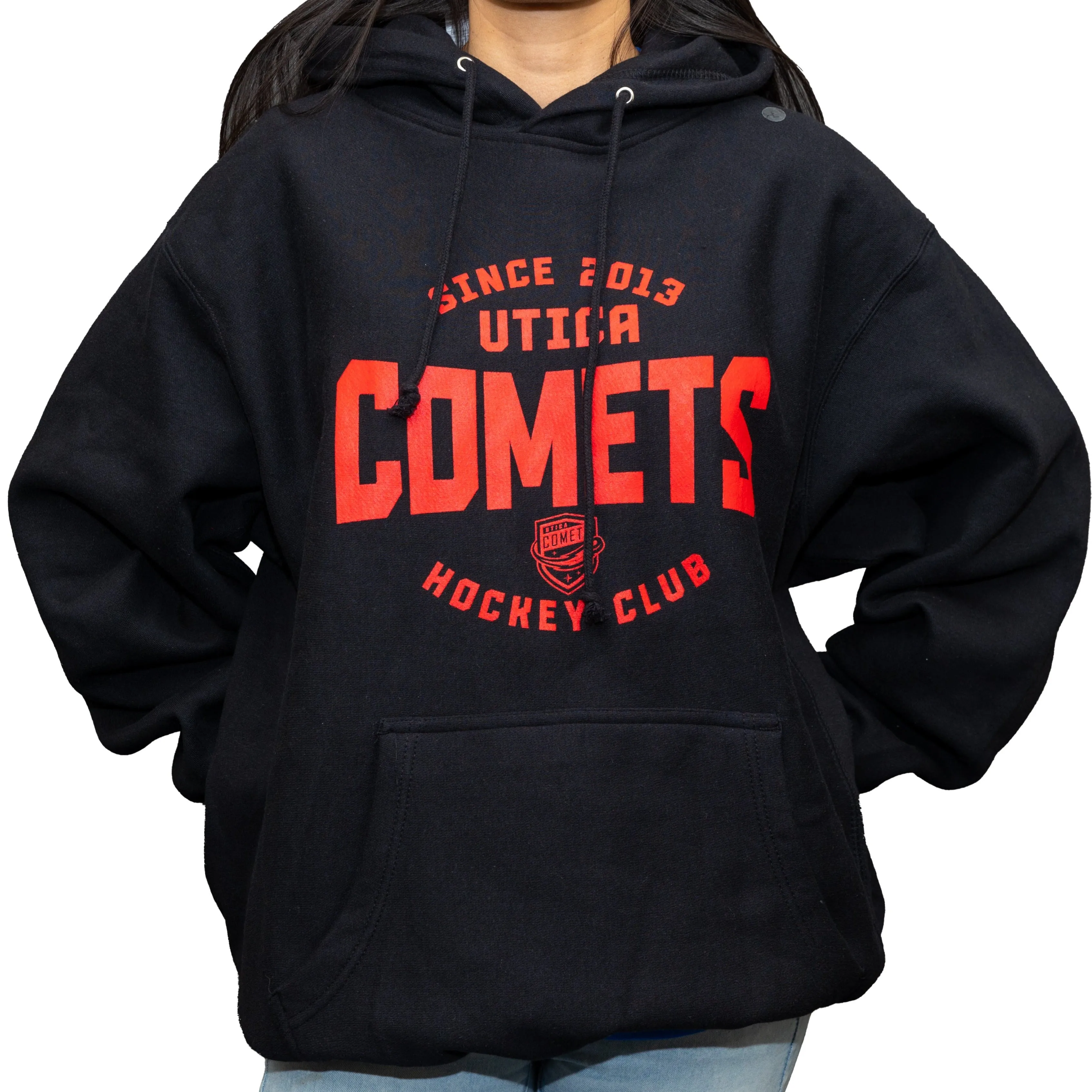 Utica Comets MV Sport Black Hoodie