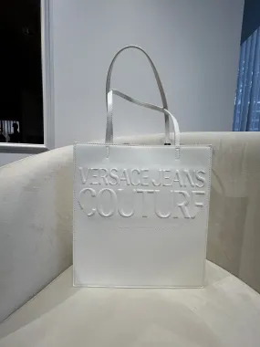 VERSACE JEANS COUTURE BLACK SHOPPER BAG