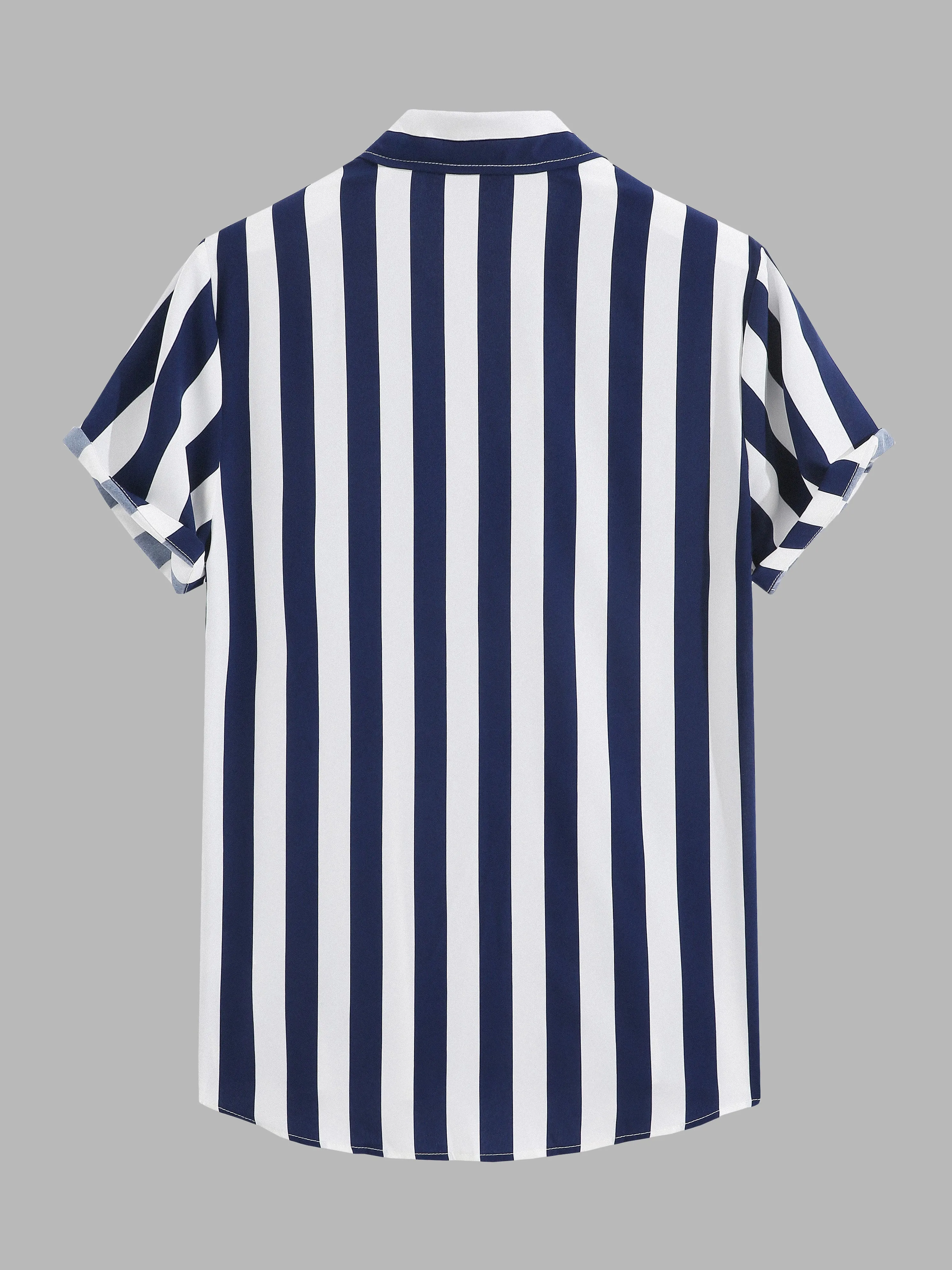 Wide Stripes Cotton Shirts