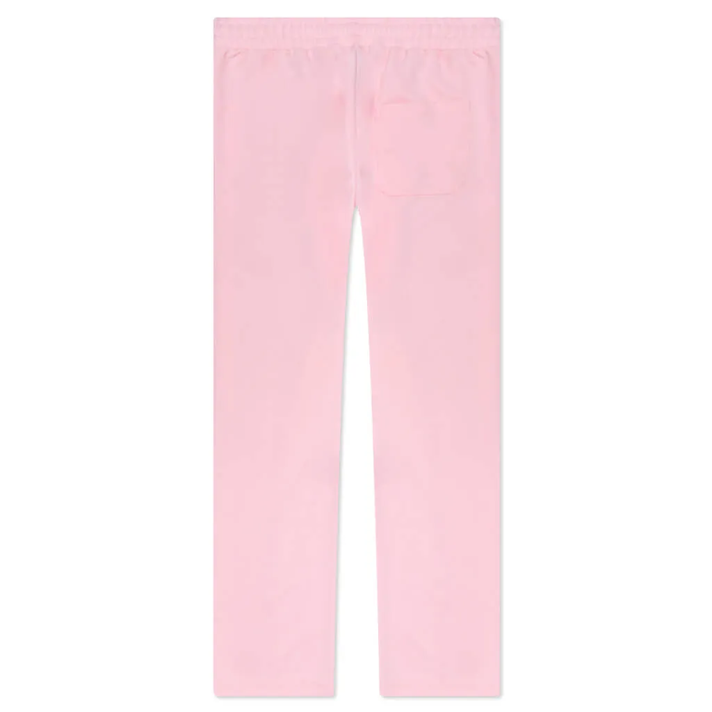 Women's Star Wide Leg Jogging Pant - Rose Shadow/White